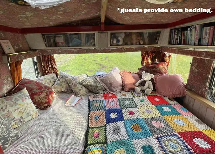 2 X Double Bed Glamping Wagon At Dalby Forest