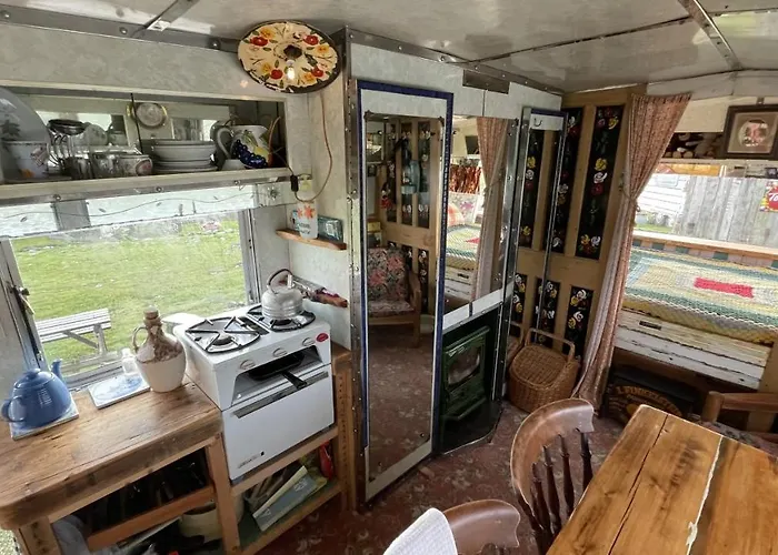 2 X Double Bed Glamping Wagon At Dalby Forest